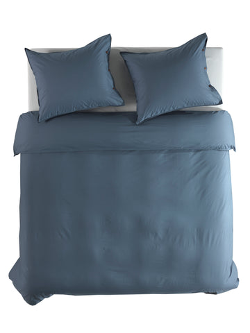 Yellow Dekbedovertrek Percale Midnight Blue - 100% Katoen-Perkal