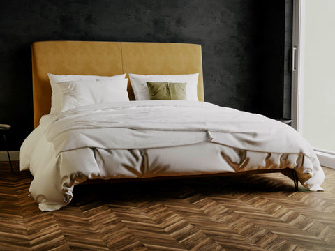 Yellow Sprei Lucinde White - 100% Katoen