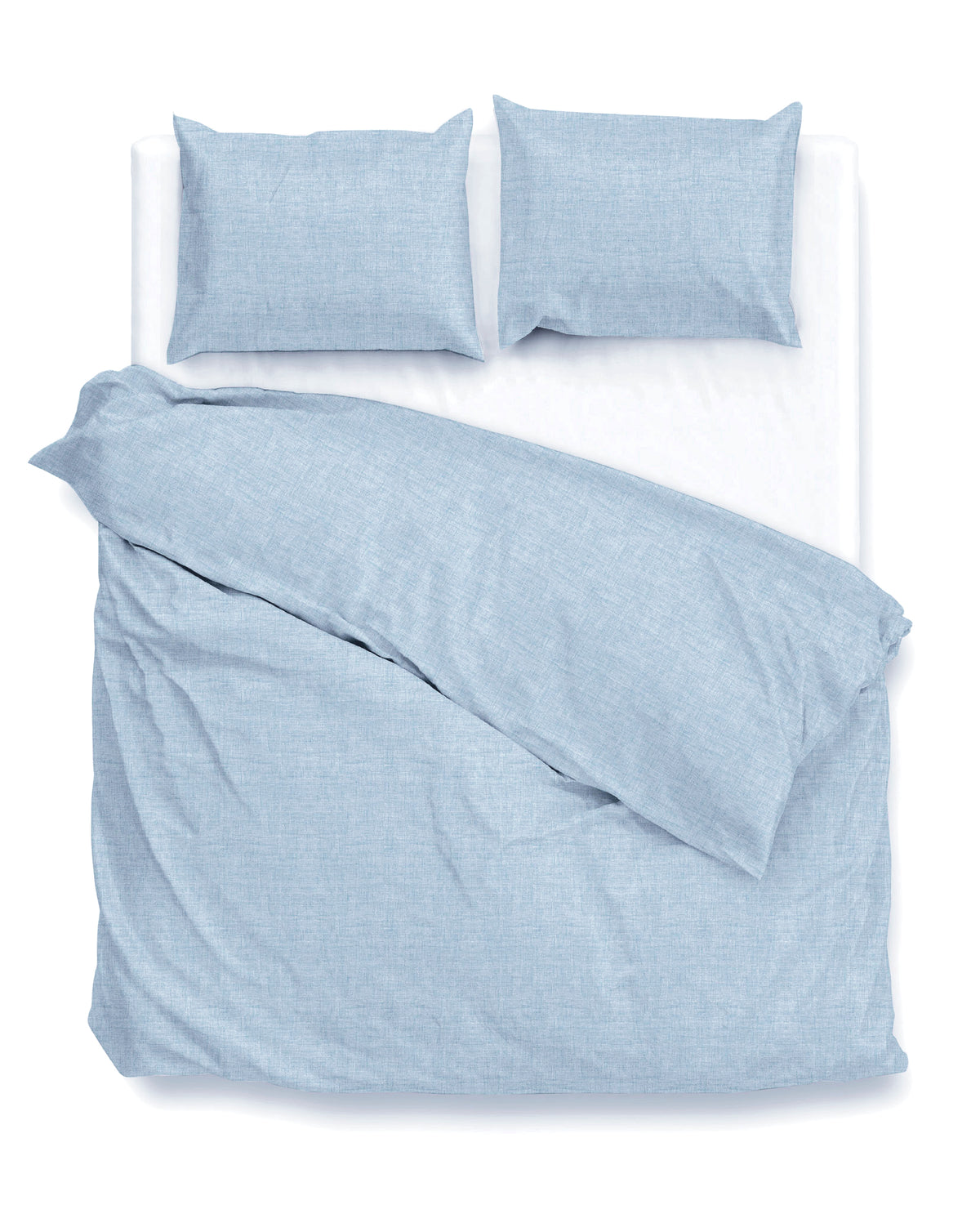 Zohome Dekbedovertrek Lino Sky Blue - 100% Katoen
