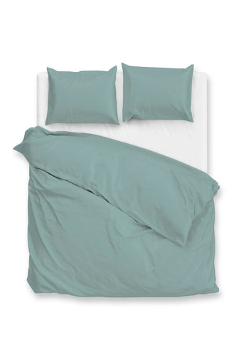 Zohome Dekbedovertrek Satinado Drizzle Green - 100% Katoen-Satijn
