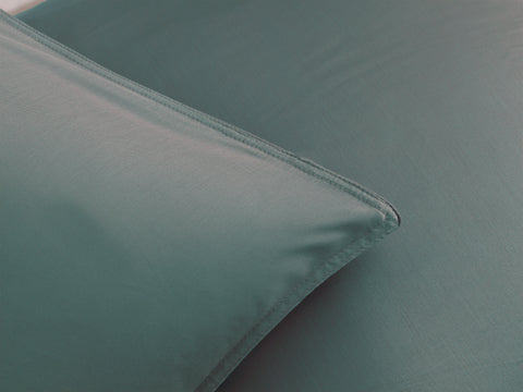 Zohome Dekbedovertrek Satinado Drizzle Green - 100% Katoen-Satijn