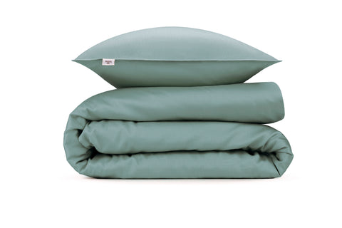 Zohome Dekbedovertrek Satinado Drizzle Green - 100% Katoen-Satijn