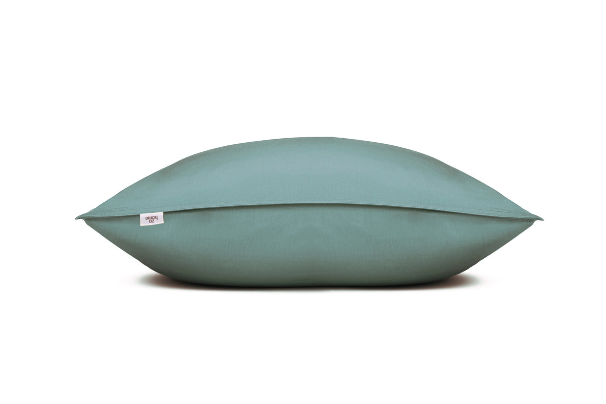 Zohome Kussensloop Satinado Drizzle Green - 100% Katoen-Satijn