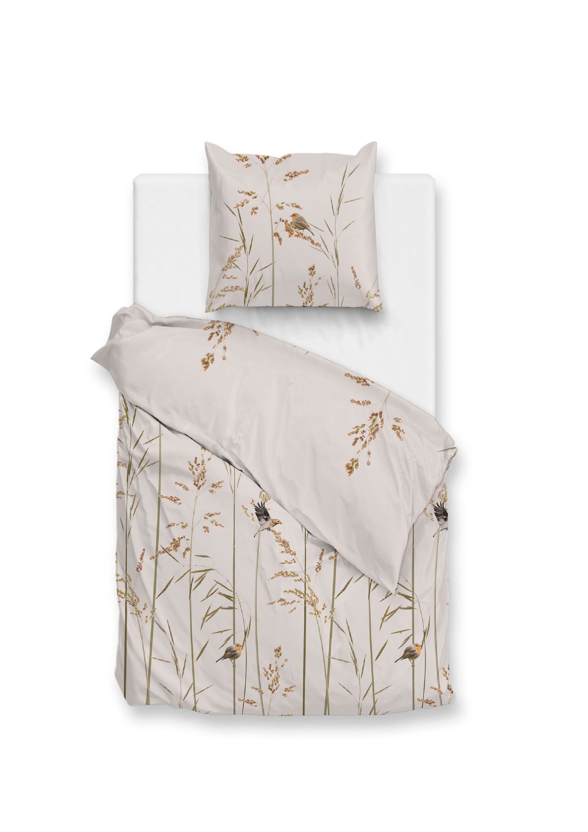 Zohome Dekbedovertrek Pettirosso Natural - 100% Katoen-Flanel