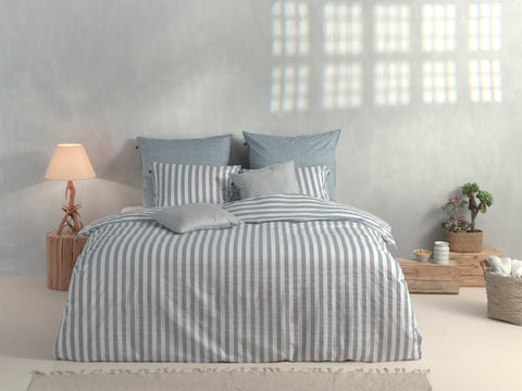 Zohome Dekbedovertrek Banda di Lino Denim Blue - 100% Katoen