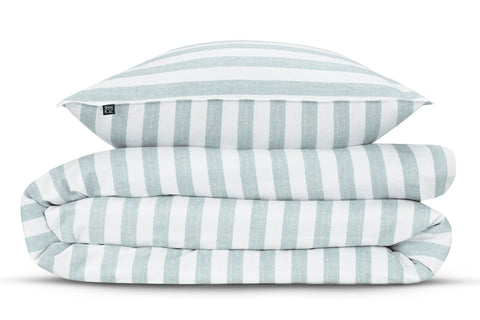 Zohome Dekbedovertrek Banda di Lino Mint Green - 100% Katoen