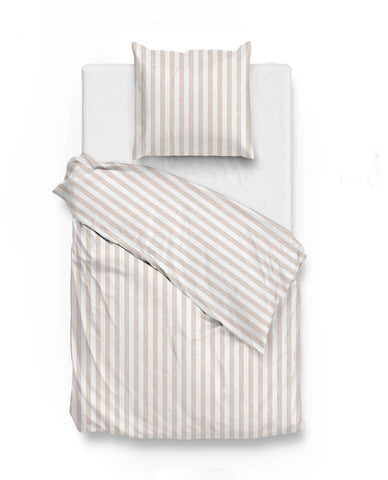 Zohome Dekbedovertrek Banda di Lino Sandy Beige - 100% Katoen