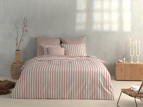 Zohome Dekbedovertrek Banda di Lino Shell Nude - 100% Katoen