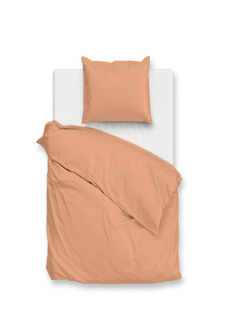 Zohome Dekbedovertrek Percalle Cream Tan - 100% Katoen-Perkal