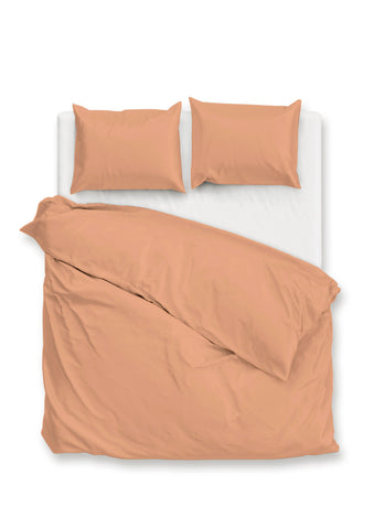 Zohome Dekbedovertrek Percalle Cream Tan - 100% Katoen-Perkal