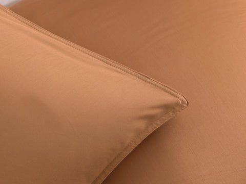 Zohome Dekbedovertrek Percalle Cream Tan - 100% Katoen-Perkal