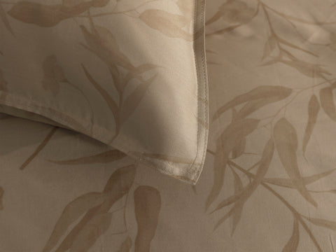 Zohome Dekbedovertrek Fiori di Satinado Forest Sand - 100% Katoen-Satijn