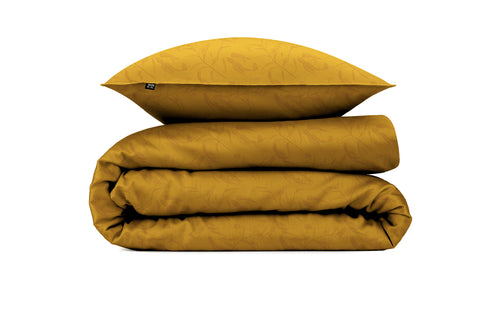Zohome Dekbedovertrek Fiori di Satinado Ochre Gold - 100% Katoen-Satijn