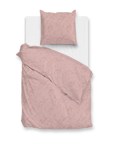 Zohome Dekbedovertrek Fiori di Satinado Shady Pink - 100% Katoen-Satijn