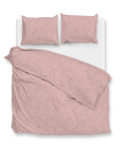 Zohome Dekbedovertrek Fiori di Satinado Shady Pink - 100% Katoen-Satijn