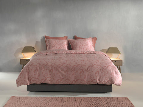 Zohome Dekbedovertrek Fiori di Satinado Shady Pink - 100% Katoen-Satijn