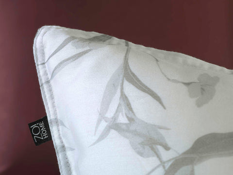 Zohome Dekbedovertrek Fiori di Satinado Bright White - 100% Katoen-Satijn