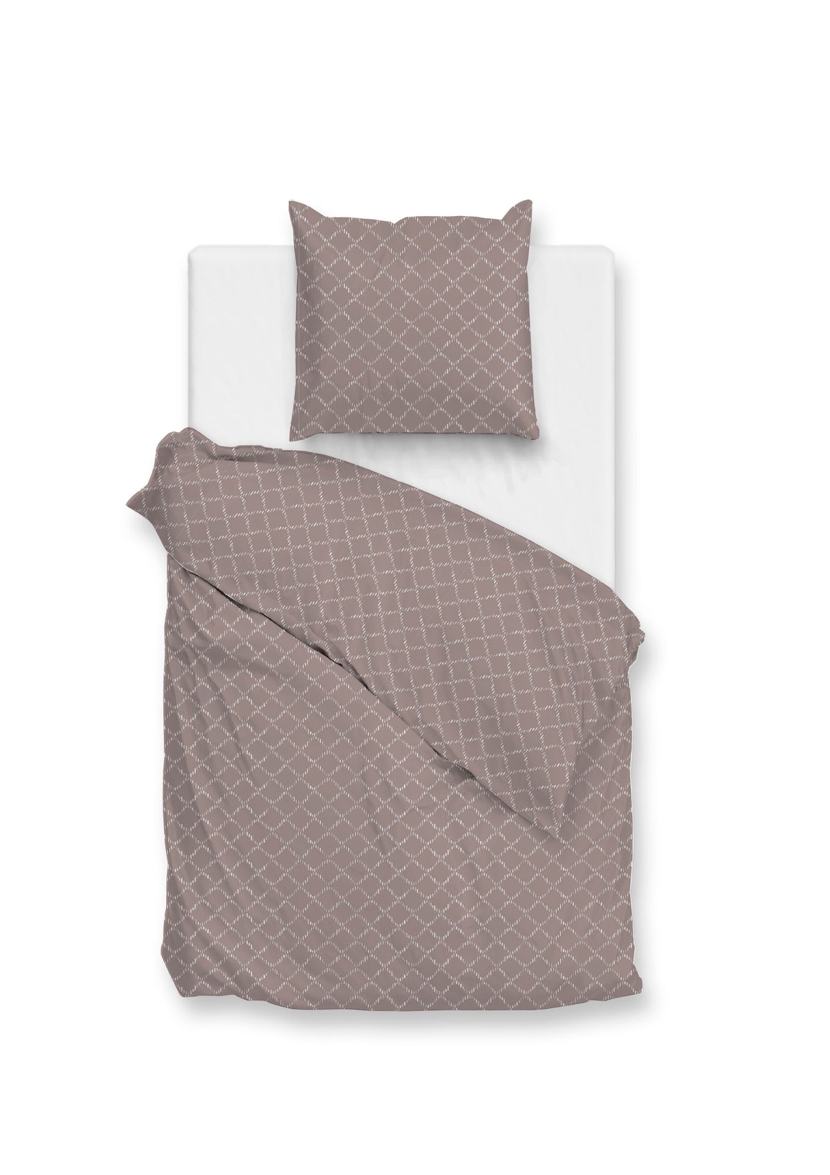 Zohome Dekbedovertrek Linea di Satinado Purple Dove - 100% Katoen-Satijn