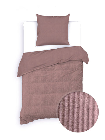 Zohome Dekbedovertrek Velluto a Coste Blush Rose - 100% Katoen