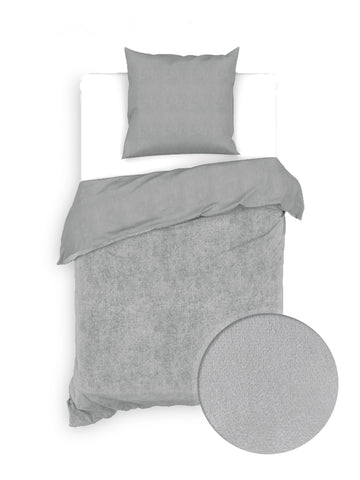 Zohome Dekbedovertrek Velluto Lava Grey - 100% Katoen