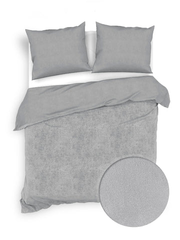 Zohome Dekbedovertrek Velluto Lava Grey - 100% Katoen