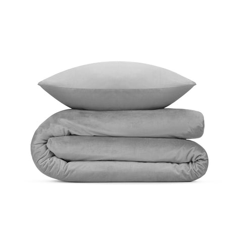 Zohome Dekbedovertrek Velluto Lava Grey - 100% Katoen