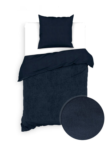 Zohome Dekbedovertrek Velluto Night Blue - 100% Katoen