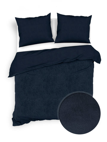 Zohome Dekbedovertrek Velluto Night Blue - 100% Katoen