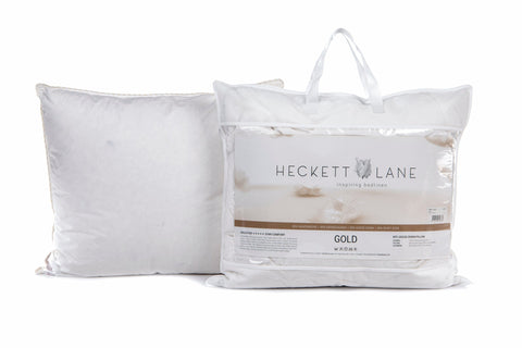 Heckettlane Punt Hoofdkussen Gold - 65% Goose Down