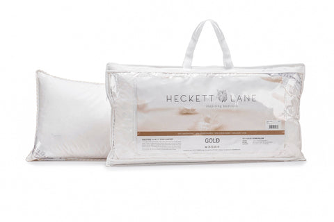 Heckettlane Punt Hoofdkussen Gold - 65% Goose Down