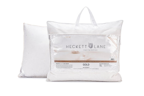 Heckettlane Box Hoofdkussen Gold - 65% Goose Down