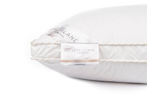 Heckettlane Box Hoofdkussen Gold - 65% Goose Down