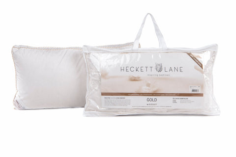 Heckettlane Box Hoofdkussen Gold - 65% Goose Down