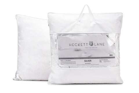 Heckettlane Punt Hoofdkussen Silver - 20% Goose Down