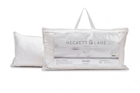 Heckettlane Punt Hoofdkussen Silver - 20% Goose Down
