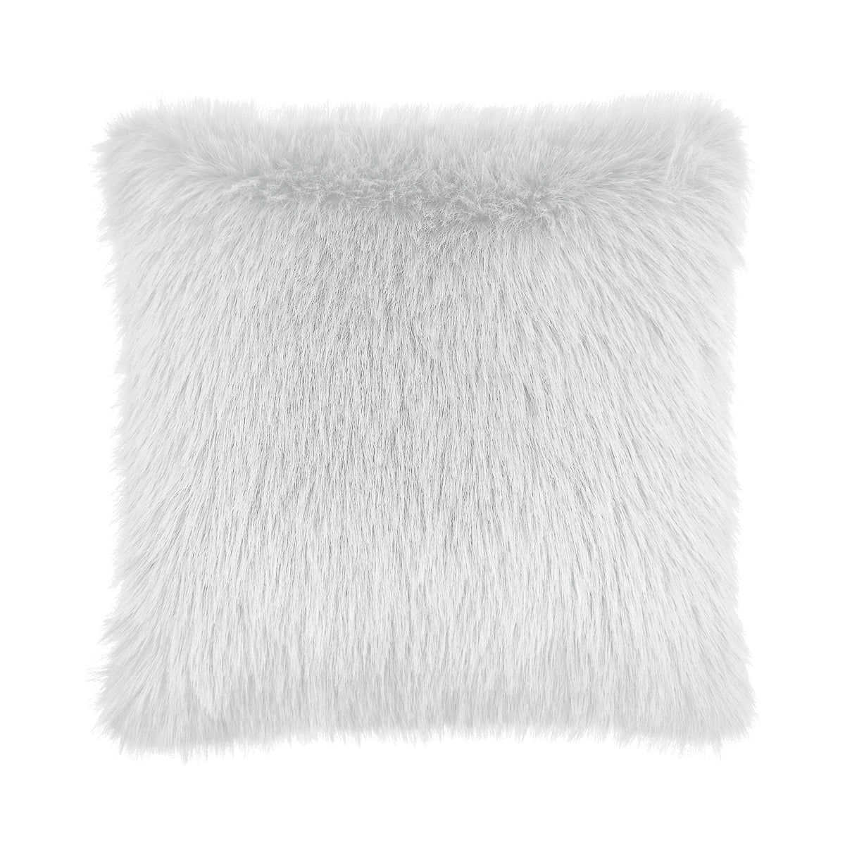 Heckettlane Sierkussen Perle Misty White - Fake Fur