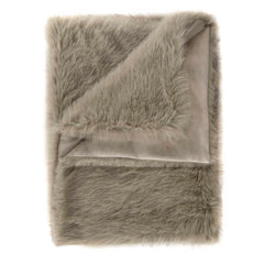 Plaid Perle Real Taupe - Fake Fur