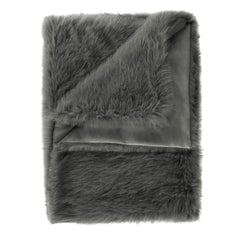 Plaid Perle Classic Grey - Fake Fur