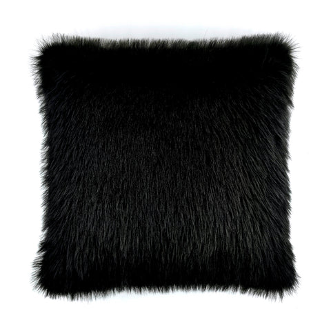 Heckettlane Sierkussen Perle Black is Black - Fake Fur
