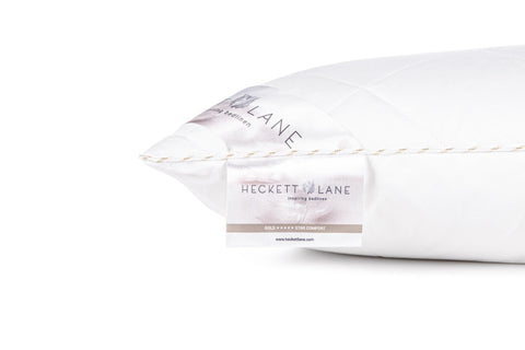 Heckettlane Punt Hoofdkussen Gold Anti-Allergisch - 100% Hollow Fibre