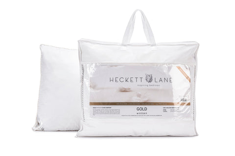 Heckettlane Box Hoofdkussen Gold Anti-Allergisch - 100% Hollow Fibre