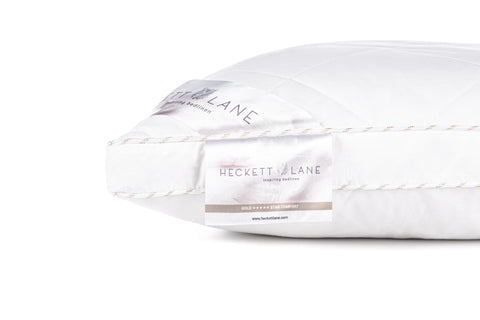Heckettlane Box Hoofdkussen Gold Anti-Allergisch - 100% Hollow Fibre