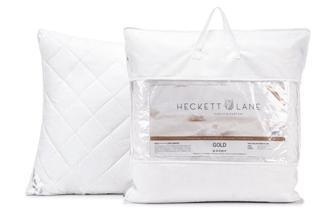 Heckettlane Box Hoofdkussen Gold Anti-Allergisch - 100% Hollow Fibre