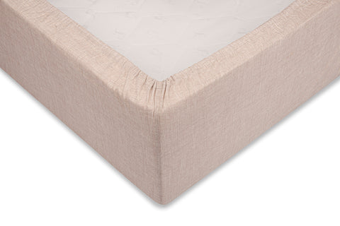 Zohome Hoeslaken Lino Sandy Beige - 100% Katoen