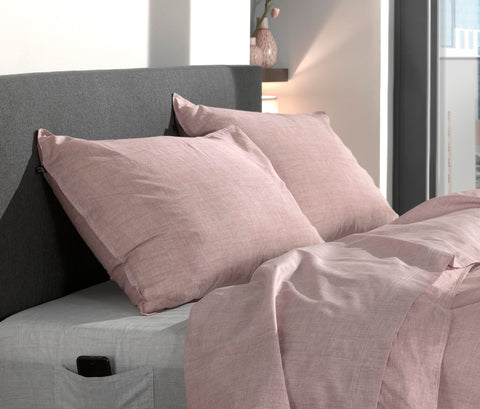 Zohome Kussensloop Lino Shell Nude - 100% Katoen