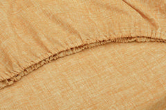 Hoeslaken Lino Ochre Yellow - 100% Katoen