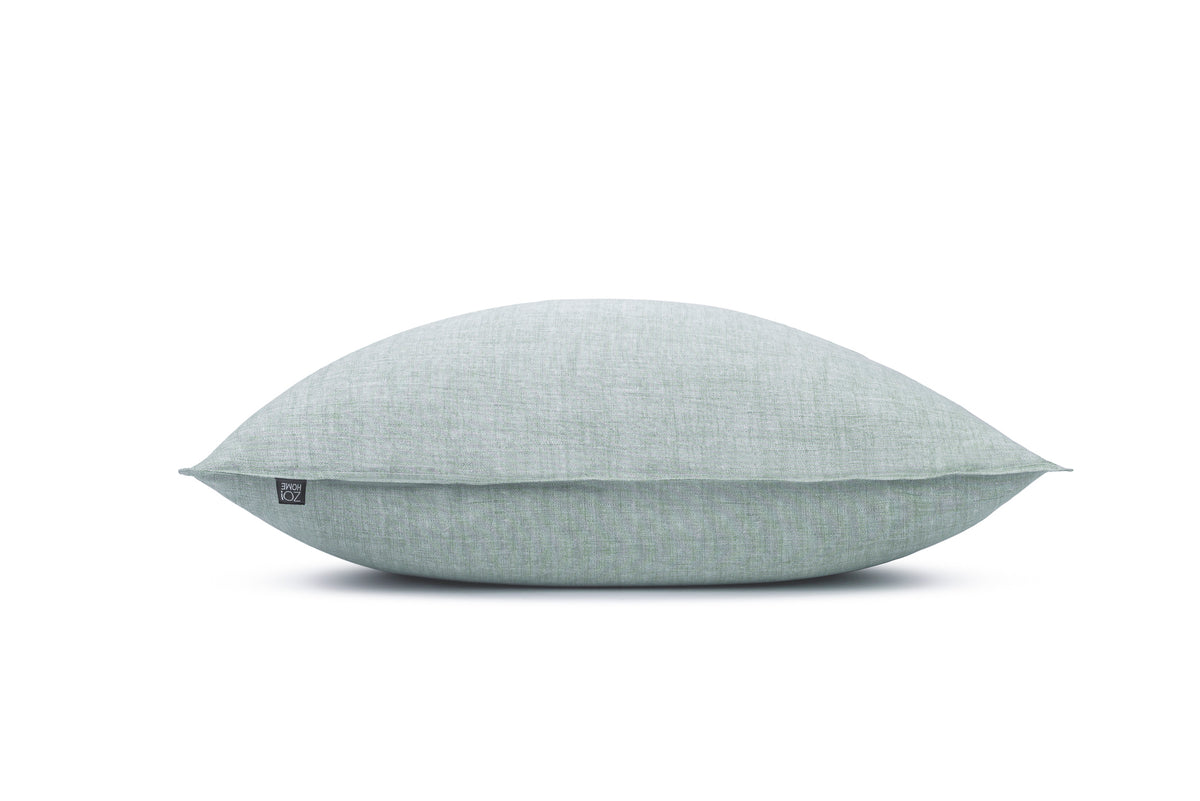 Zohome Kussensloop Lino Mint Green - 100% Katoen