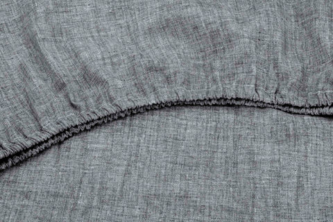 Zohome Hoeslaken Lino Dark Grey - 100% Katoen