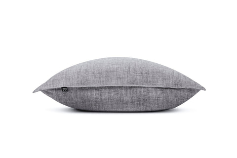 Zohome Kussensloop Lino Dark Grey - 100% Katoen