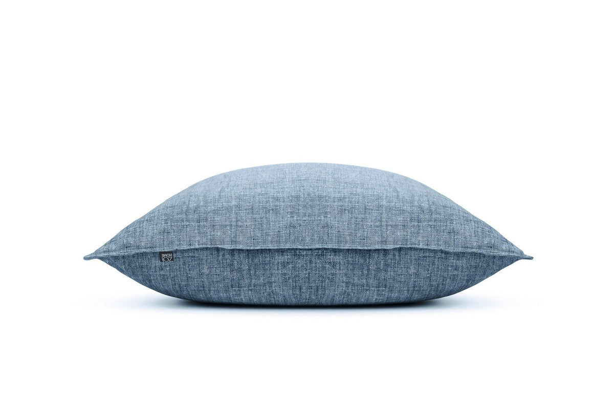 Zohome Kussensloop Lino Urban Blue - 100% Katoen